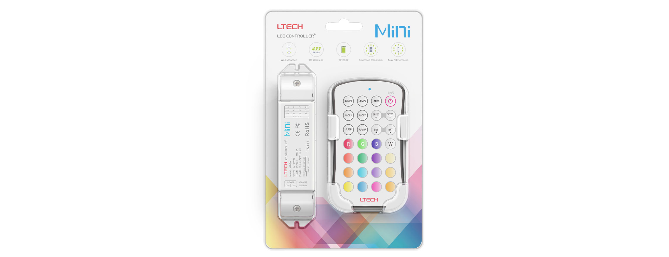 RGB 433MHz控制器 M6+M3-3A