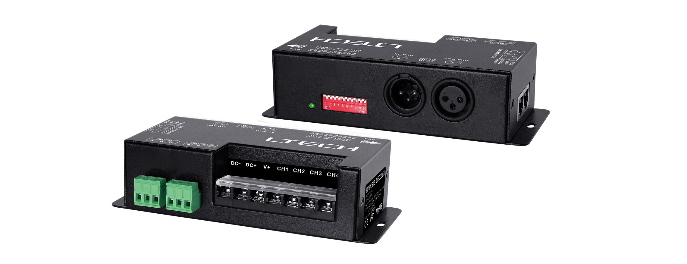 4路 RDM/DMX恒壓解碼器 D4-L
