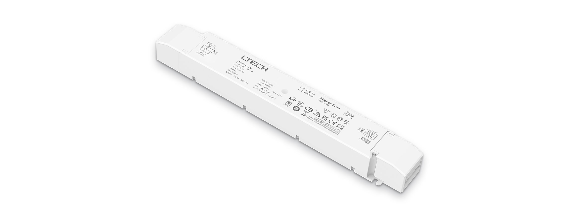 75W 12VDC 恒壓可控硅調(diào)光電源 LM-75-12-G1T2