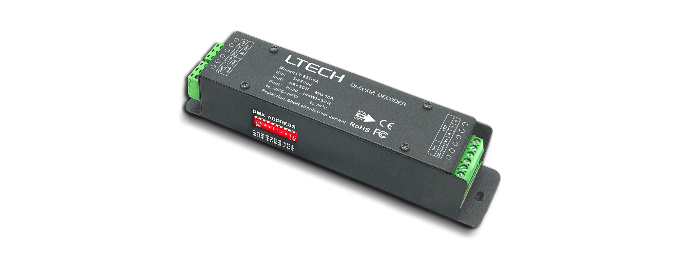 3路 恒壓DMX解碼器 LT-851-6A