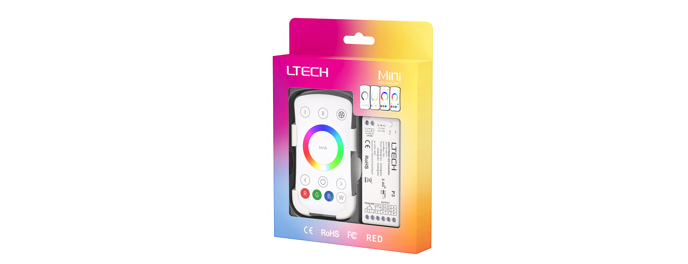 單區(qū)RGB RF 2.4G無線LED控制器 M4A+P3