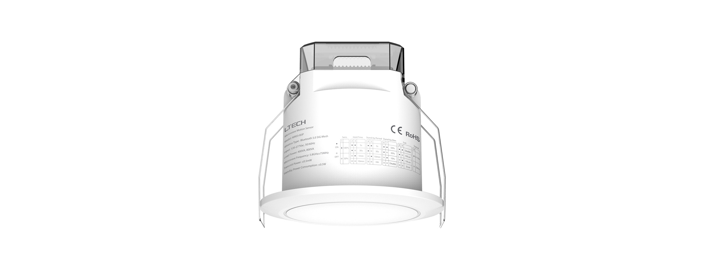 微波傳感器 MR03-B3P（藍牙 5.0 SIG Mesh/通斷/DALI/0-10V）