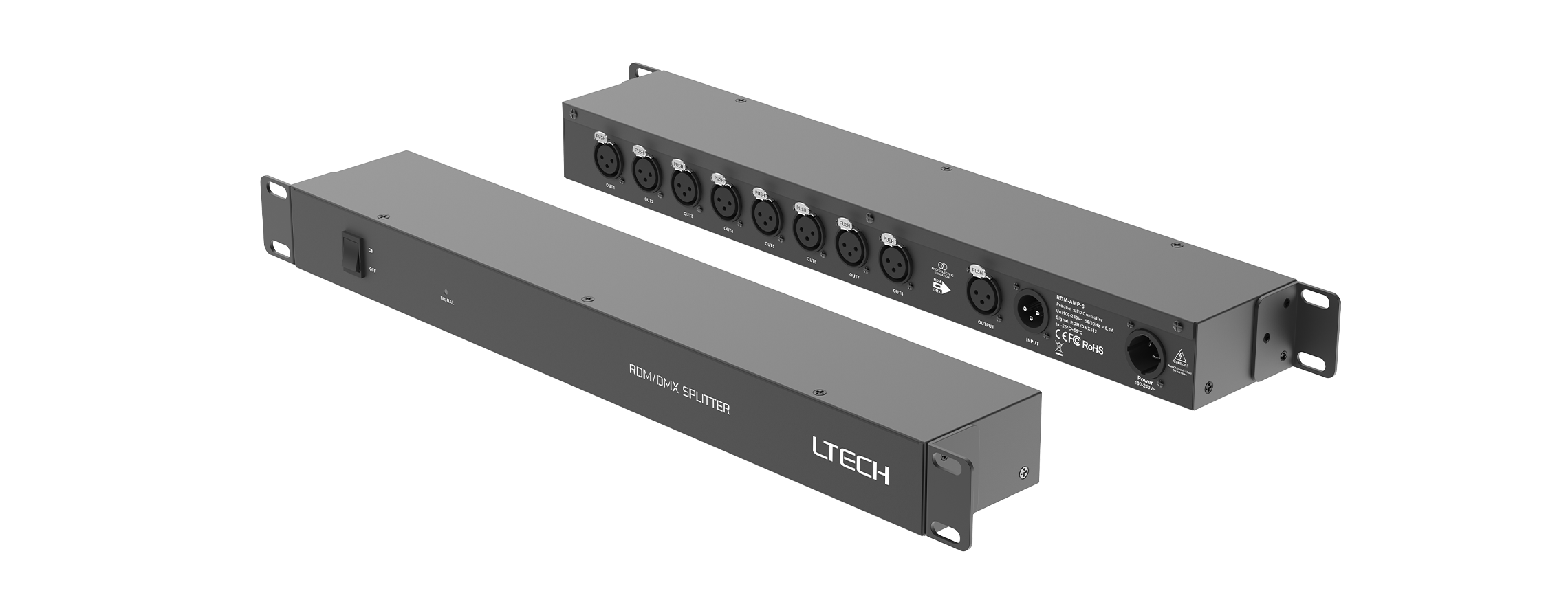 DMX/RDM信號放大分配器 RDM-AMP-8