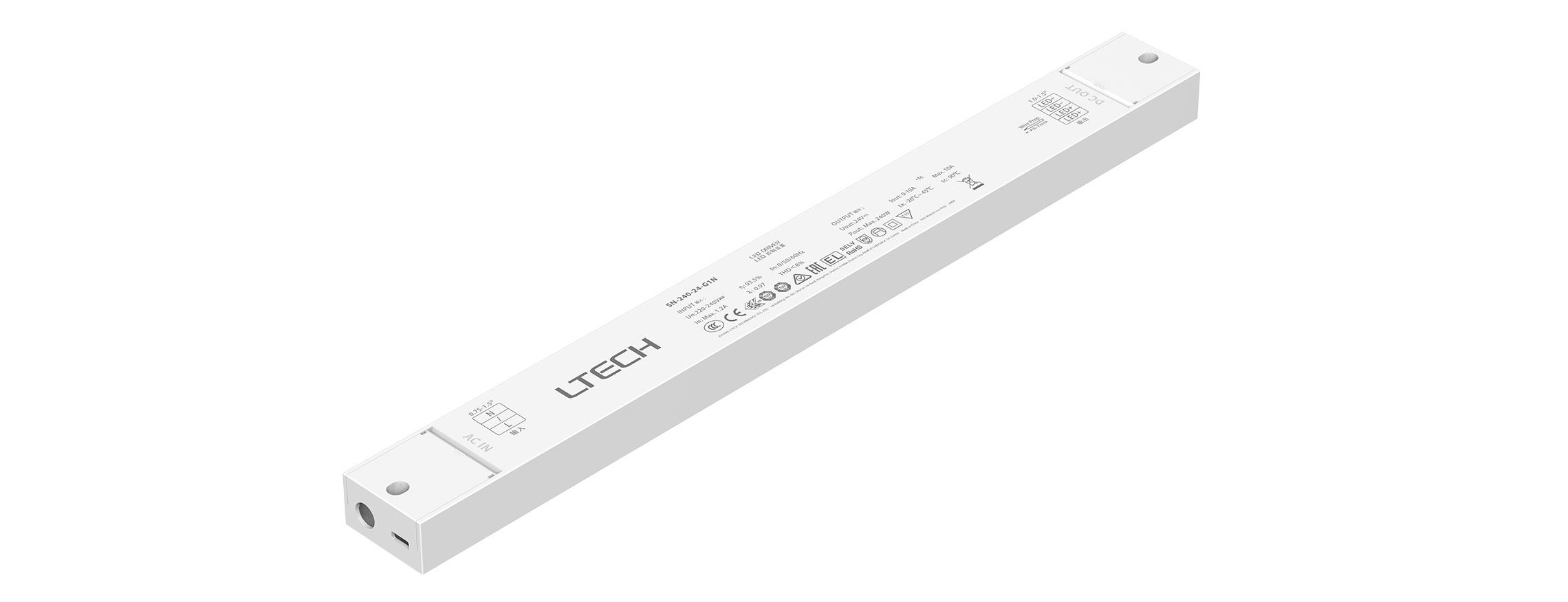 240W 24VDC 恒壓ON/OFF LED電源 SN-240-24-G1N