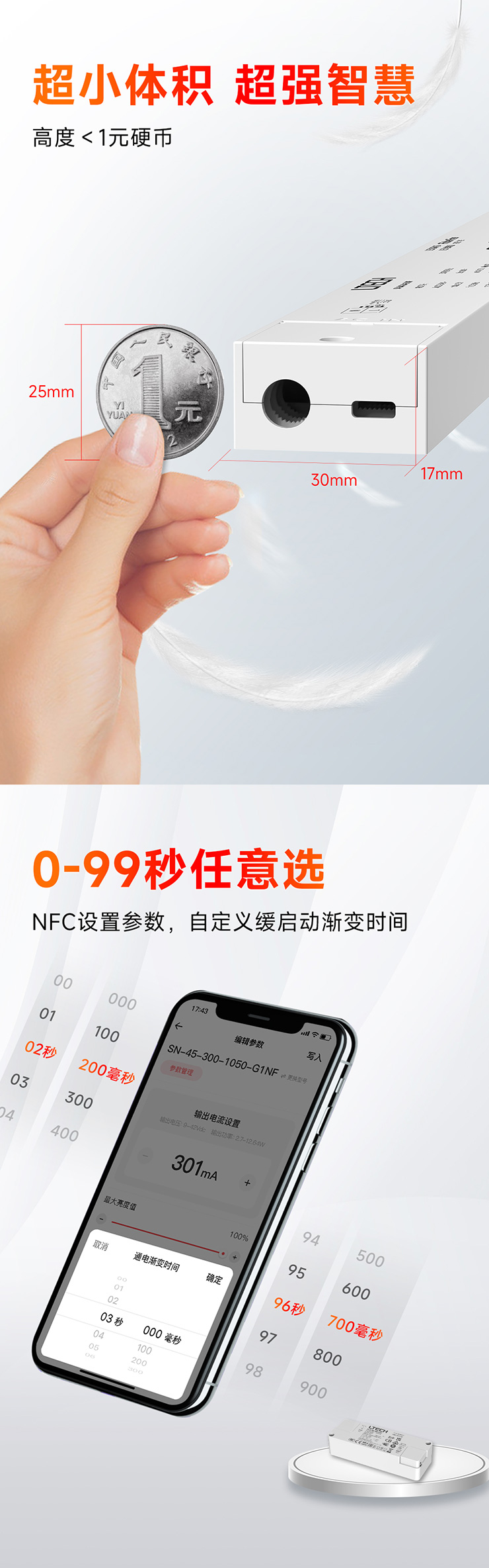 雷特緩啟動智能電源超小體積